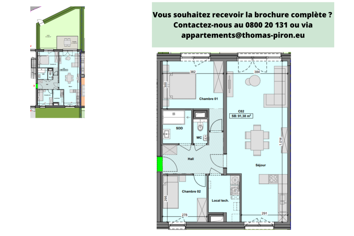 Appartement à vendre à Gilly 6060 262000.00€ 2 chambres 91.00m² - annonce 604665