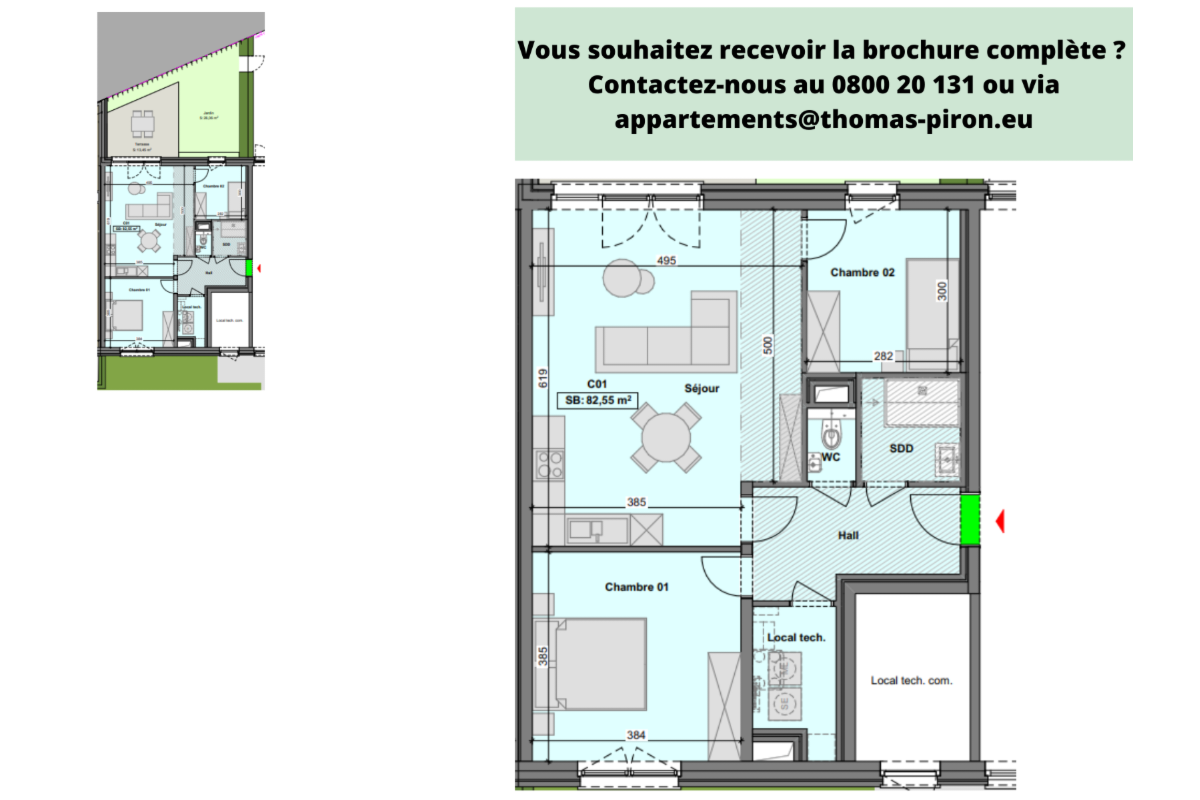 Appartement à vendre à Gilly 6060 236000.00€ 2 chambres 83.00m² - annonce 604645