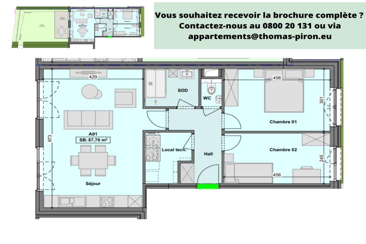 Appartement à vendre à Charleroi 6000 269000.00€ 2 chambres 88.00m² - annonce 607327