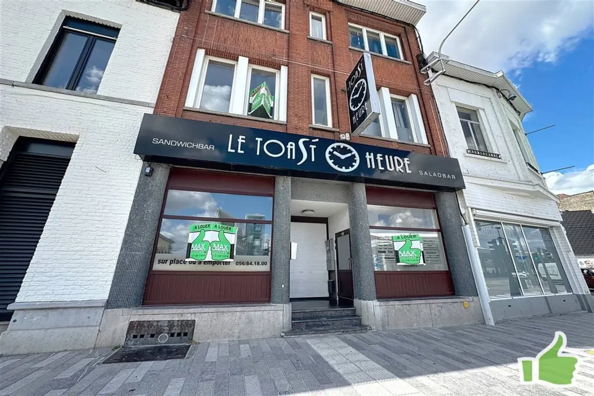 Commerce à louer à Mouscron 7700 1700.00€ 1 chambres m² - annonce 608208
