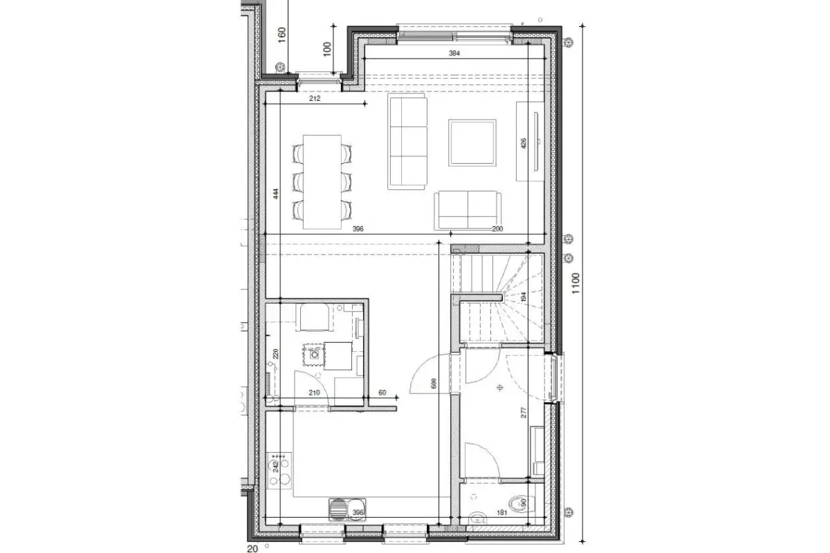 Maison à vendre à Mons 7000 309000.00€ 3 chambres 134.00m² - annonce 609724