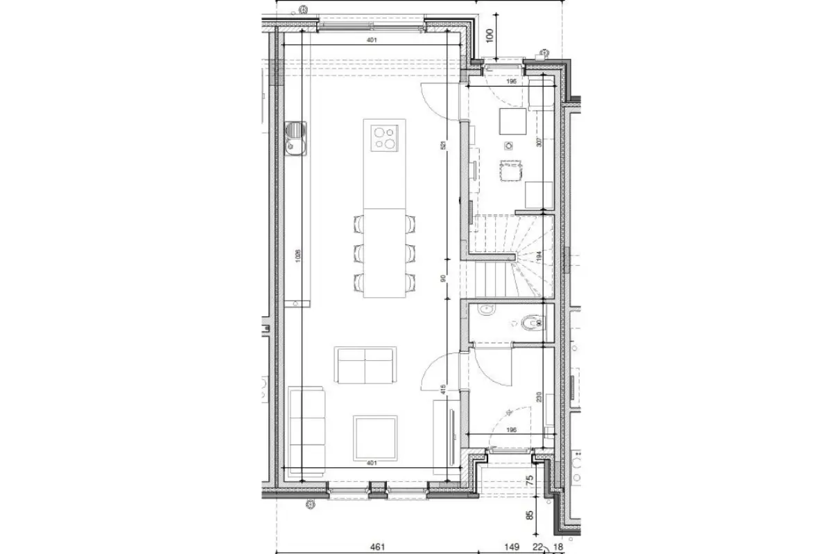 Maison à vendre à Mons 7000 319000.00€ 3 chambres 160.00m² - annonce 609719
