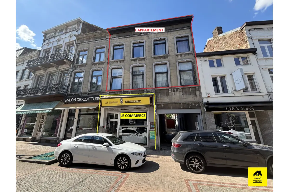 Immeuble mixte à vendre à Châtelet 6200 185000.00€ 4 chambres m² - annonce 621943