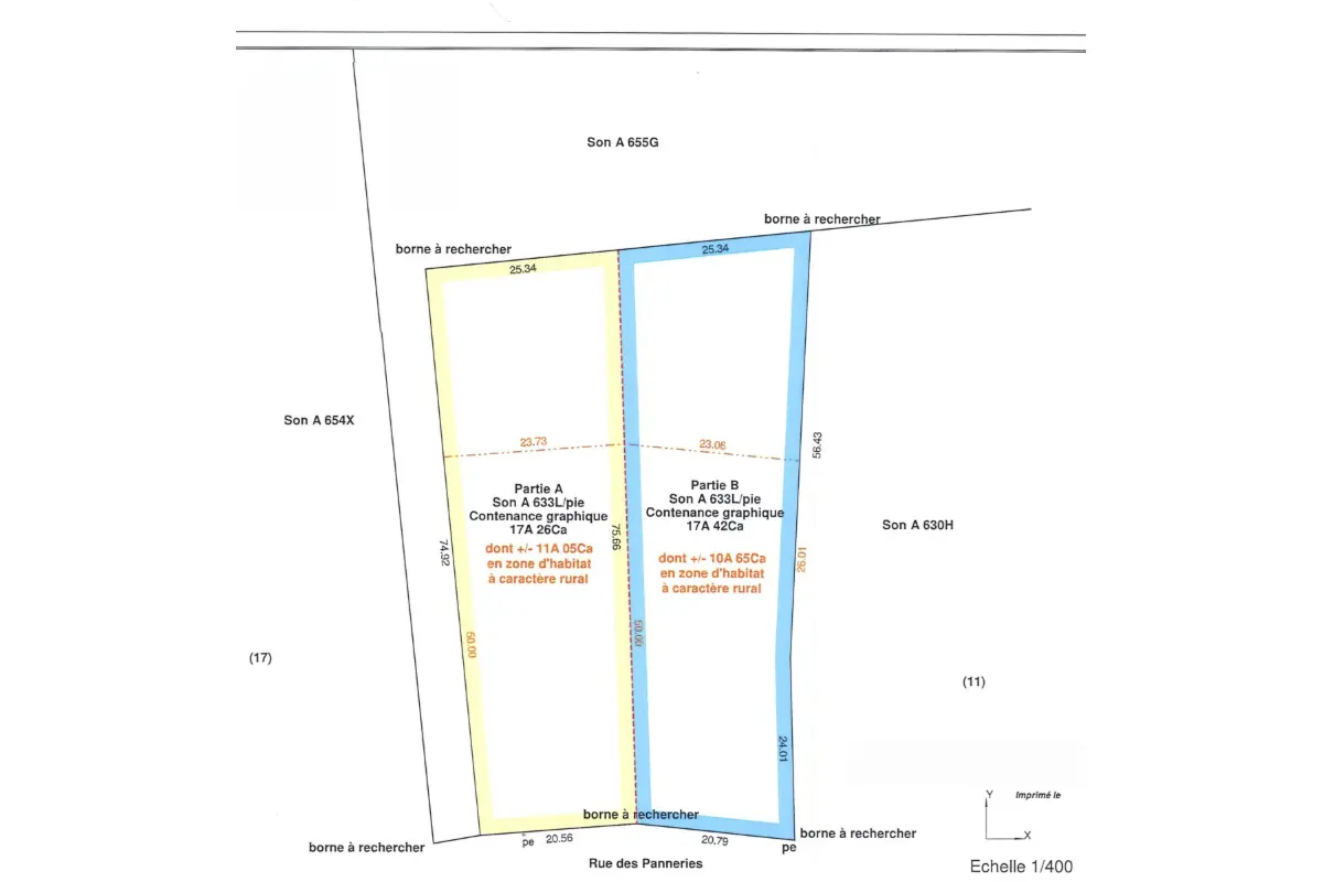 Terrain à vendre à Rongy 7623 139730.00€  chambres m² - annonce 623906