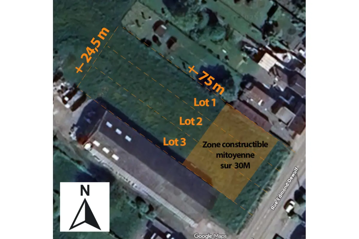 Terrain à bâtir à vendre à Blandain 7522 75000.00€  chambres m² - annonce 639132