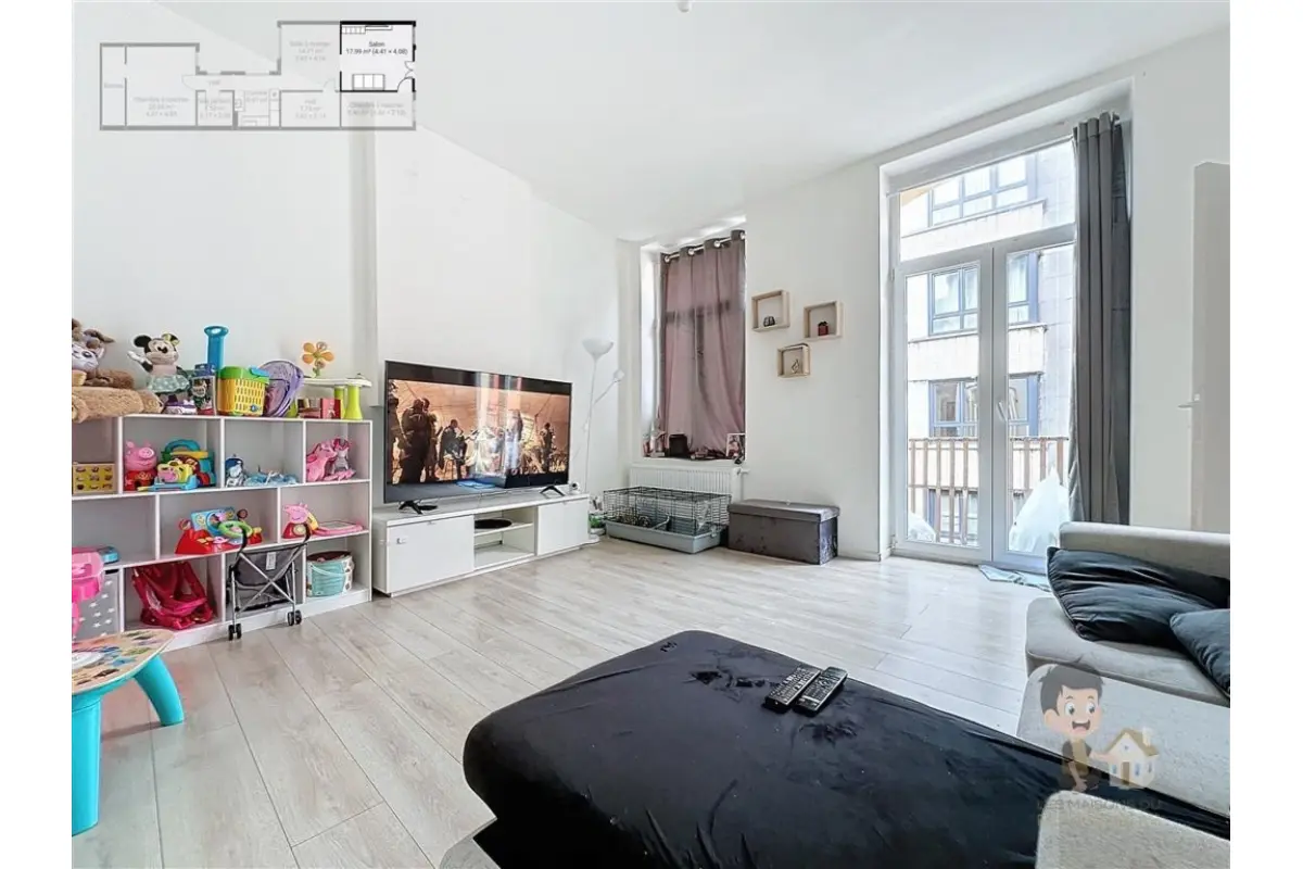 Appartement à  à Charleroi 6000 124900.00€ 2 chambres 90.00m² - annonce 644162