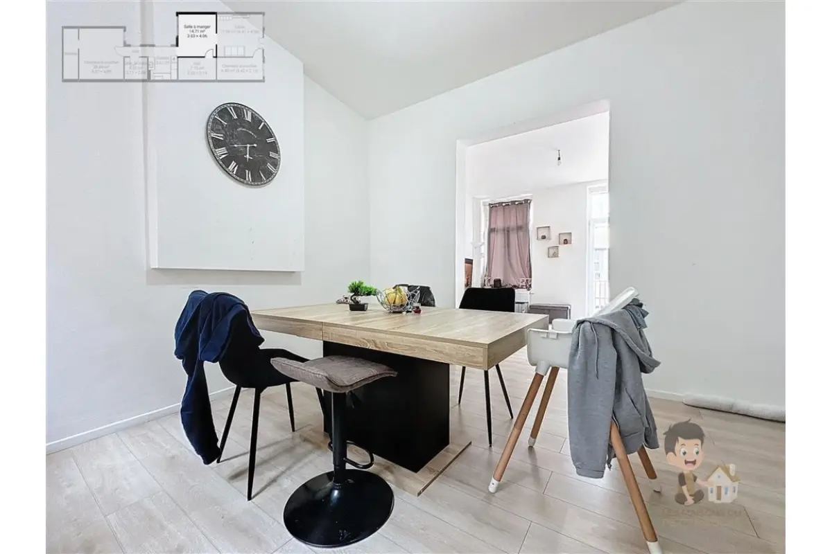 Appartement à  à Charleroi 6000 144900.00€ 3 chambres 120.00m² - annonce 644160