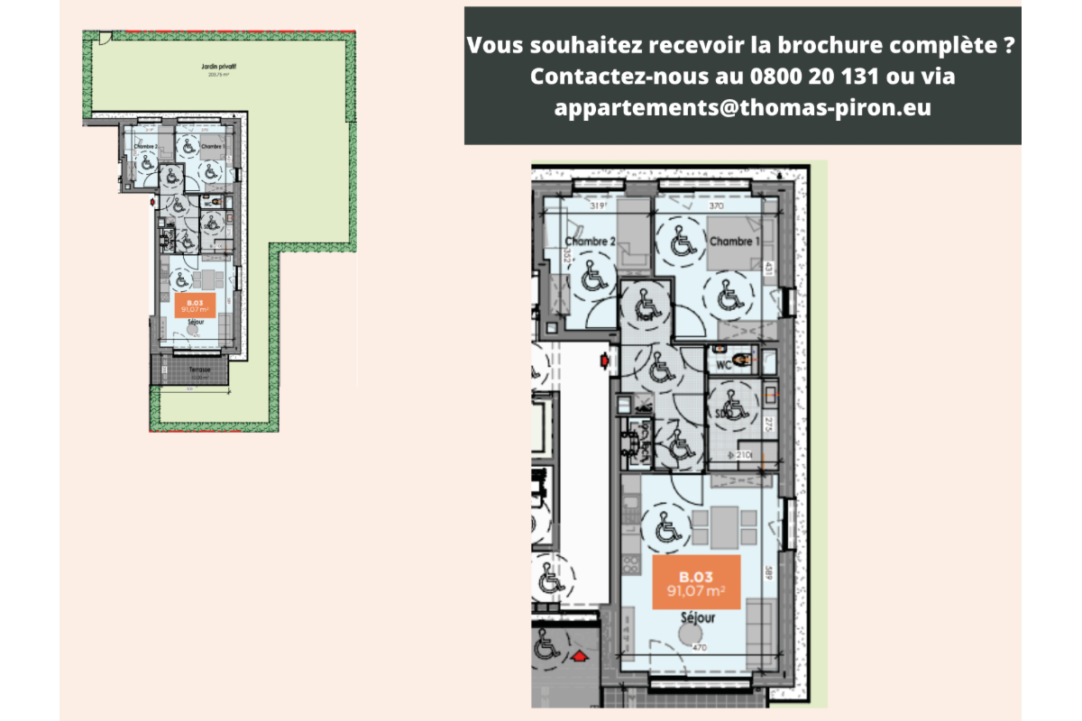 Appartement à vendre à Mons 7000 272000.00€ 2 chambres 91.00m² - annonce 666183
