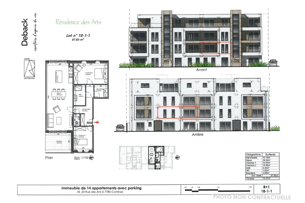 Appartement à vendre à Comines 7780 245000.00€ 2 chambres 87.65m² - annonce 670263