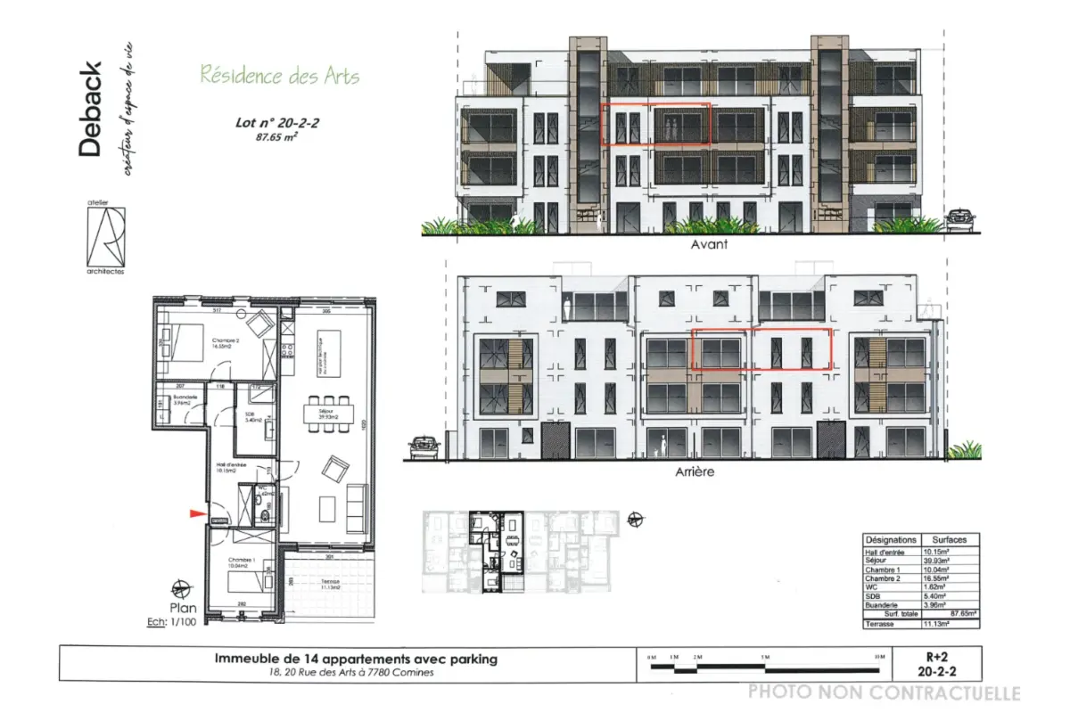 Appartement à vendre à Comines 7780 247500.00€ 2 chambres 87.65m² - annonce 670269