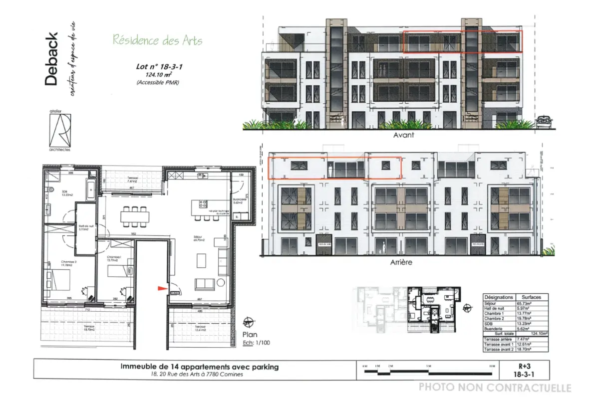 Appartement à vendre à Comines 7780 370000.00€ 2 chambres 124.10m² - annonce 670270