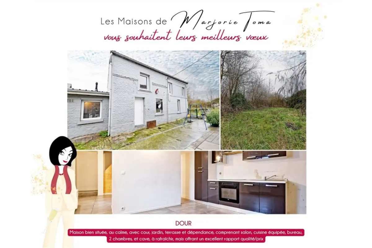 Maison à vendre à Dour 7370 99000.00€ 2 chambres 82.00m² - annonce 677113