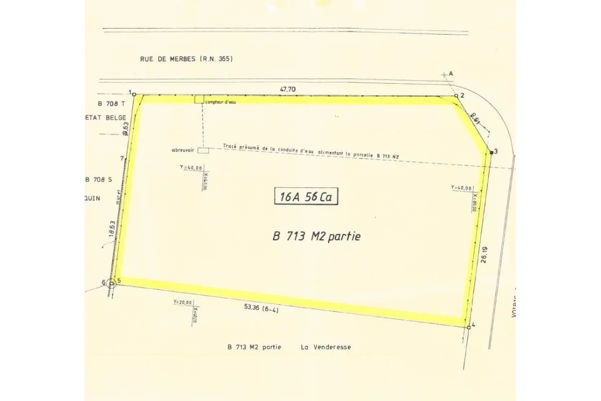 Terrain à vendre à Erquelinnes 6560 139000.00€  chambres m² - annonce 691913