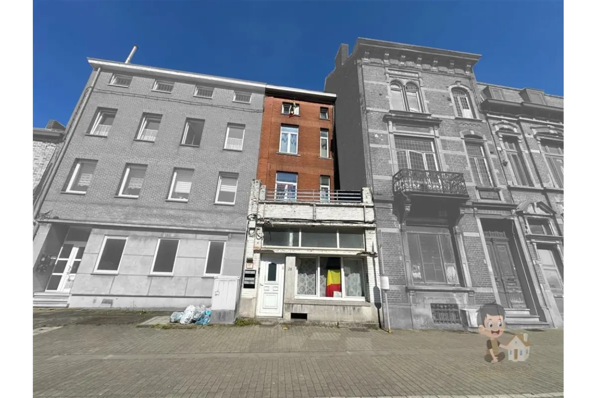 Immeuble de rapport - Immeuble à appartement à vendre à Marcinelle 6001 294900.00€ 6 chambres 297.00m² - annonce 710875