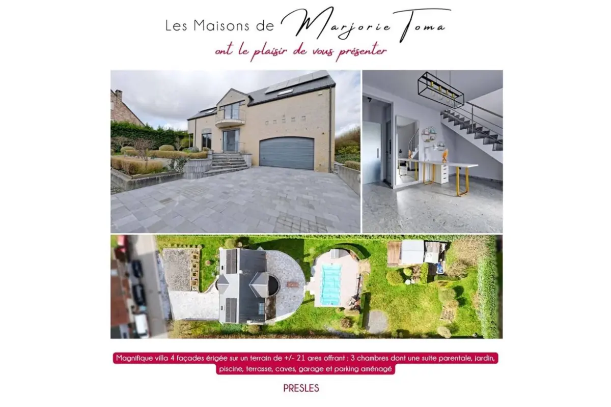 Maison à vendre à Presles 6250 629000.00€ 4 chambres 279.80m² - annonce 752758