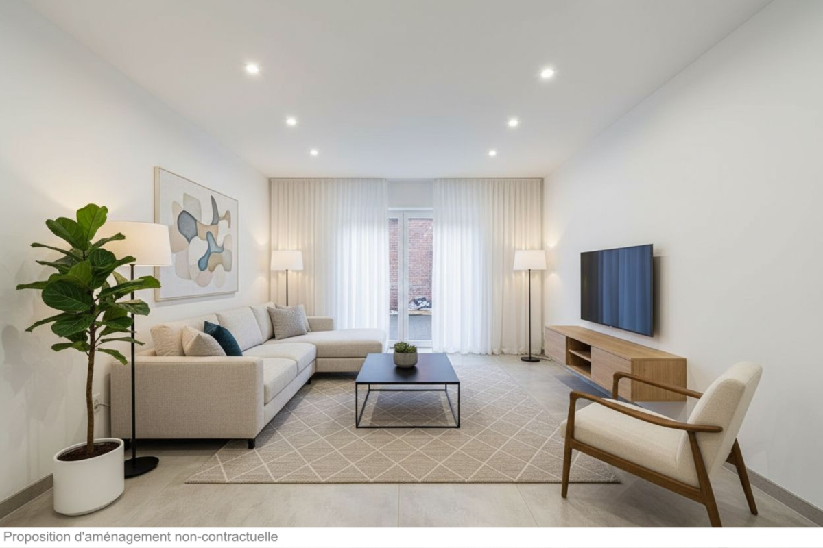 Appartement à  à Boussu 7300 100000.00€ 1 chambres 49.00m² - annonce 735317