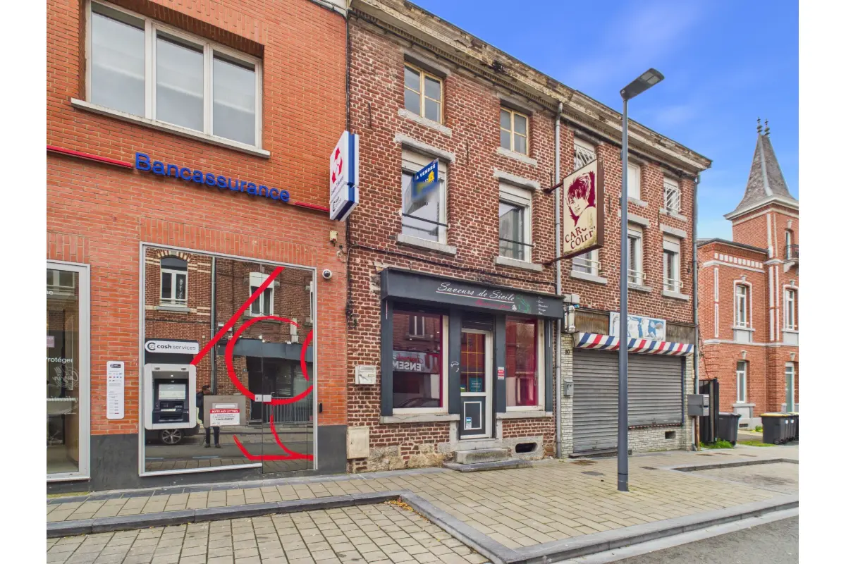 Immeuble mixte à vendre à Erquelinnes 6560 80000.00€ 2 chambres 154.00m² - annonce 737307