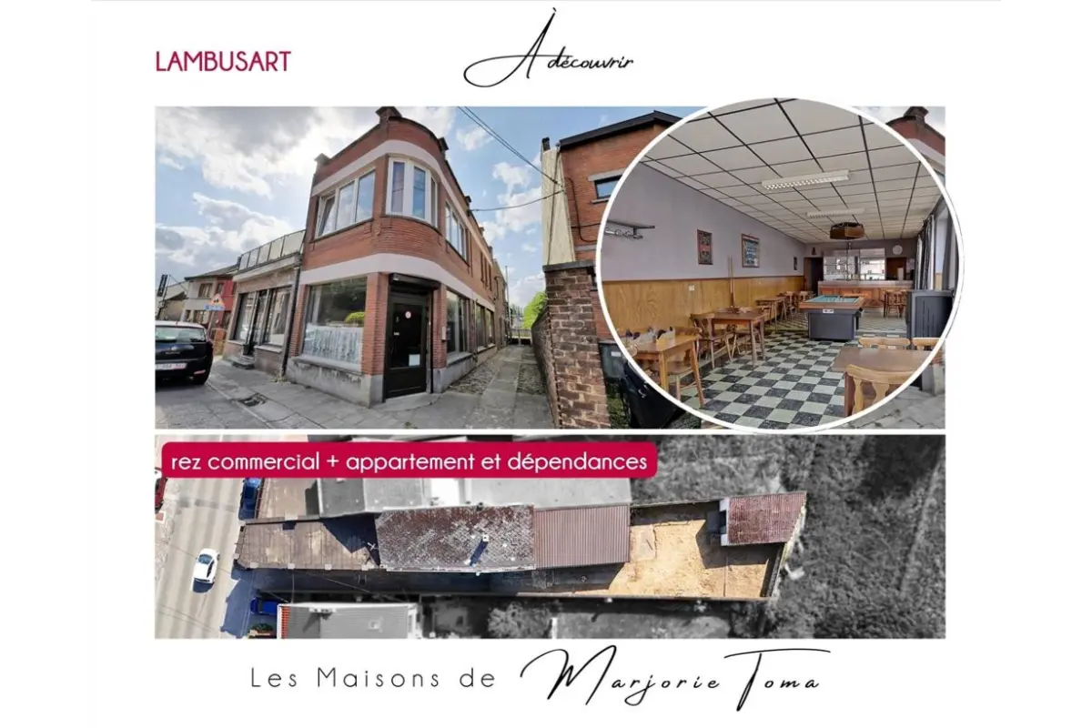Commerce à vendre à Farciennes 6240 199000.00€ 3 chambres 295.00m² - annonce 752842