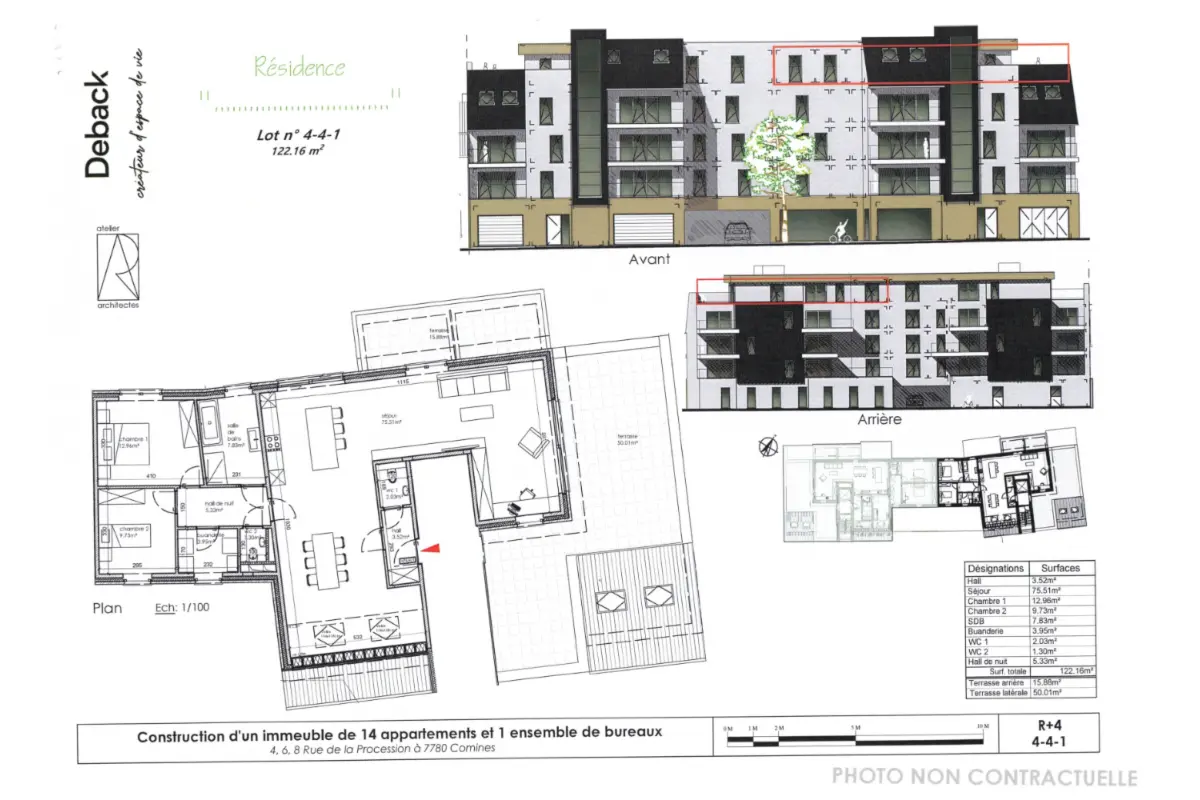 Appartement à vendre à Comines 7780 450000.00€ 2 chambres 122.16m² - annonce 745002