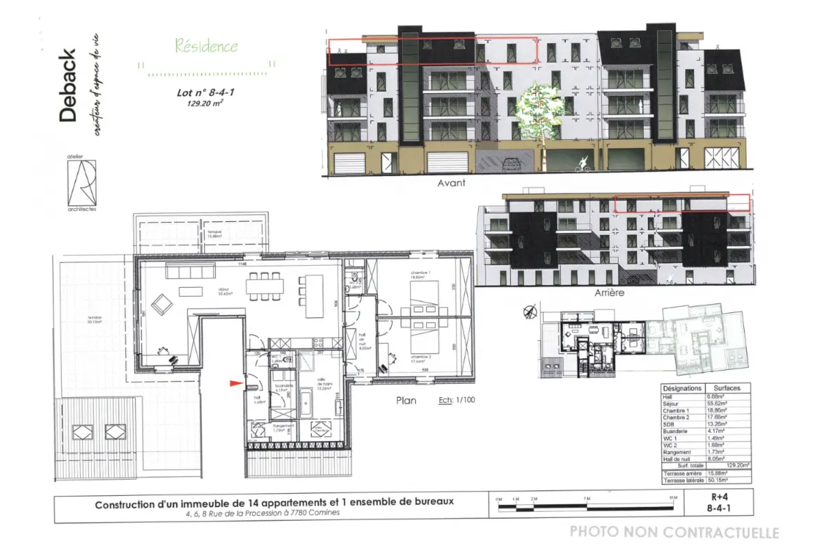 Appartement à vendre à Comines 7780 450000.00€ 2 chambres 129.20m² - annonce 745003