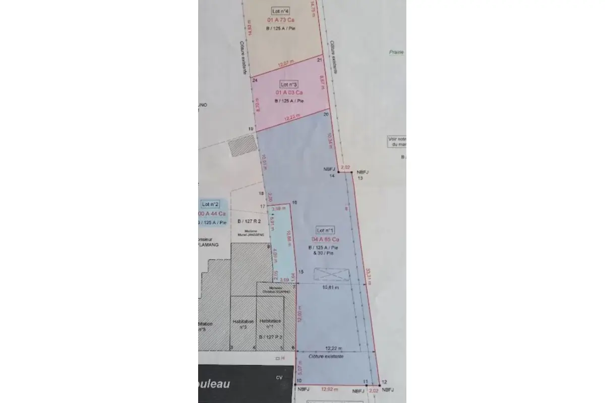 Terrain à vendre à Bray 7130 45000.00€  chambres m² - annonce 760642