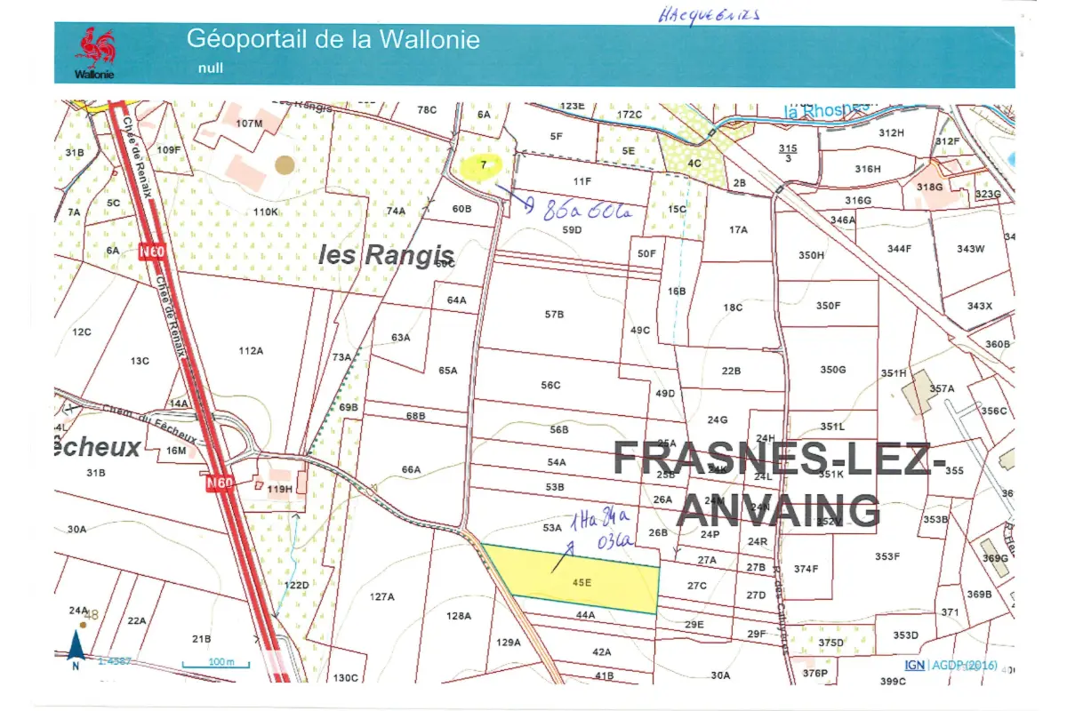 Terrain à vendre à Hacquegnies 7911 25980.00€  chambres m² - annonce 778401