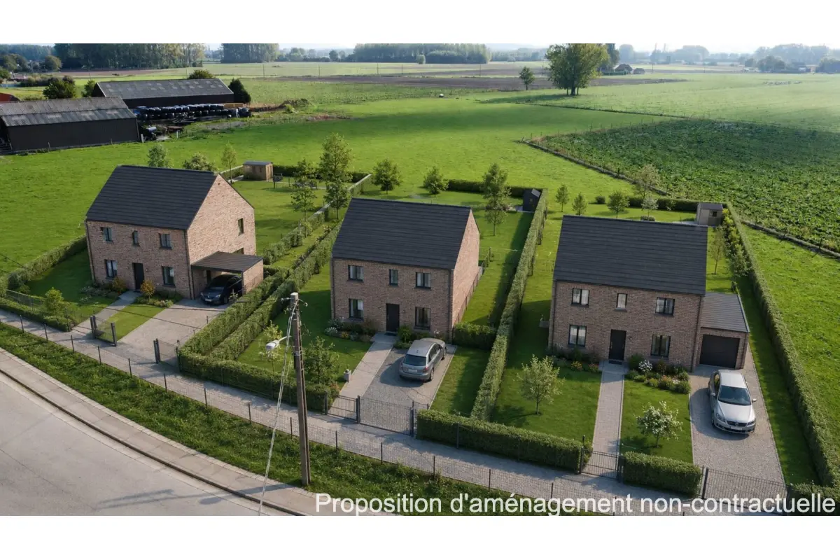 Terrain à  à Hensies 7350 450000.00€  chambres m² - annonce 790130