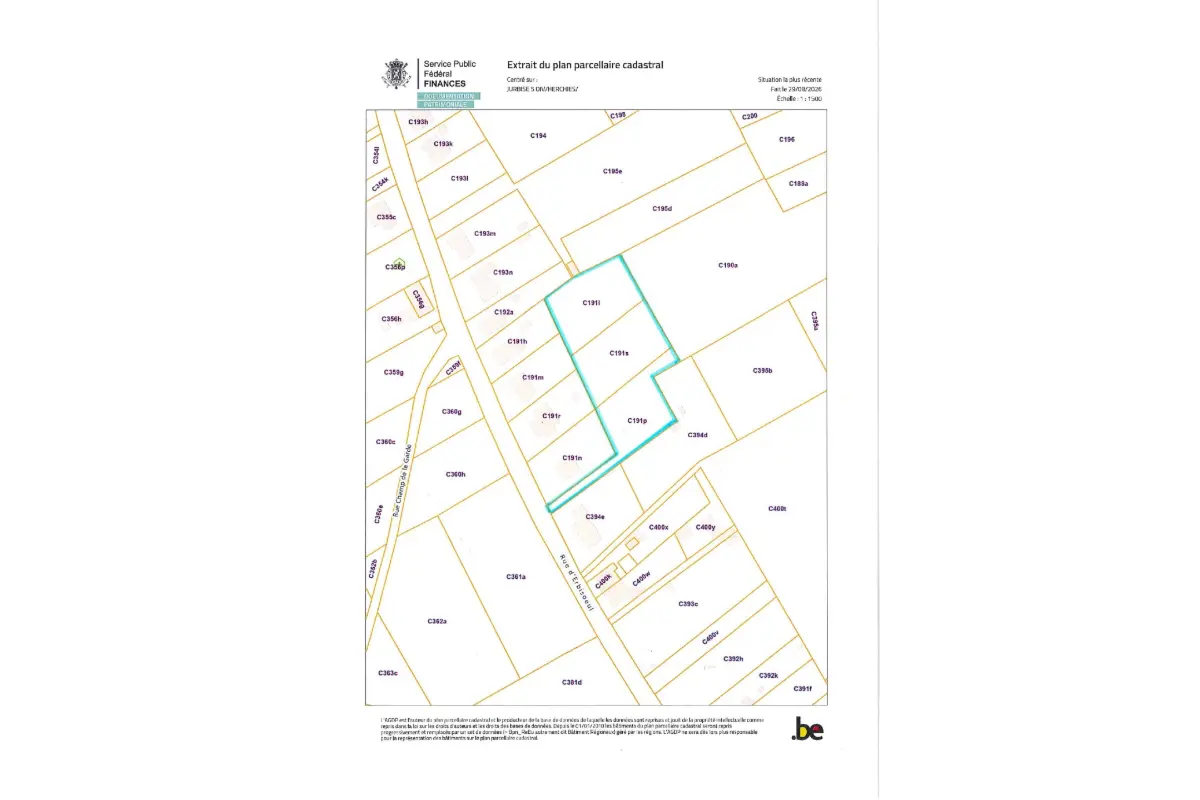 Terrain non bâtissable à  à Herchies 7050 45000.00€  chambres m² - annonce 805922