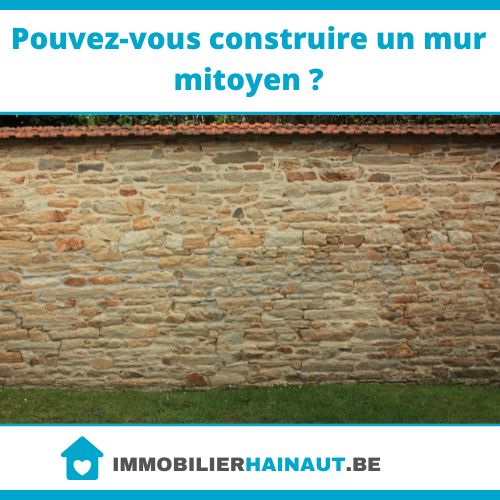 Pouvez-vous construire un mur mitoyen ?